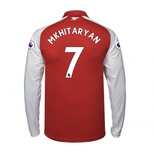 Arsenal Fodboldtrøjer Henrikh Mkhitaryan 7 Hjemmebanesæt 2017/18 Langærmet Arsenal Fodboldtrøjer Henrikh Mkhitaryan 7 Hjemmebanesæt 2017/18 Langærmet