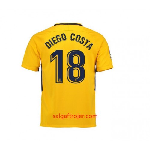 Atlético Madrid Fodboldtrøjer Diego Costa 18 Udebanesæt 2017/18 Kort ærmer Atlético Madrid Fodboldtrøjer Diego Costa 18 Udebanesæt 2017/18 Kort ærmer