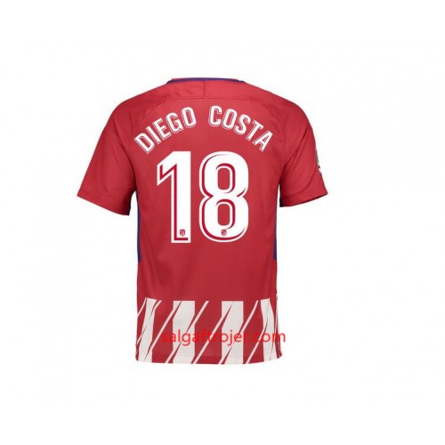 Atlético Madrid Fodboldtrøjer Diego Costa 18 Hjemmebanesæt 2017/18 Kort ærmer Atlético Madrid Fodboldtrøjer Diego Costa 18 Hjemmebanesæt 2017/18 Kort ærmer