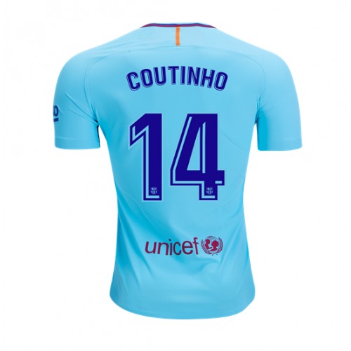 FC Barcelona Fodboldtrøjer Philippe Coutinho 14 Udebanesæt 2017/18 Kort ærmer FC Barcelona Fodboldtrøjer Philippe Coutinho 14 Udebanesæt 2017/18 Kort ærmer