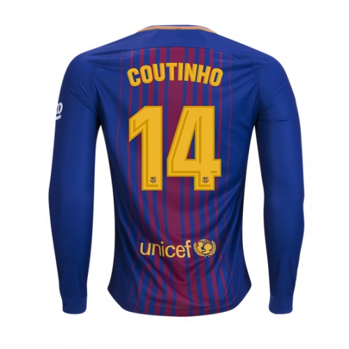 FC Barcelona Fodboldtrøjer Philippe Coutinho 14 Hjemmebanesæt 2017/18 Langærmet FC Barcelona Fodboldtrøjer Philippe Coutinho 14 Hjemmebanesæt 2017/18 Langærmet