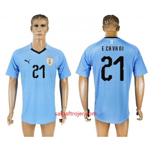 Uruguay Fodboldtrøjer Edinson Cavani 21 Hjemmebanesæt VM 2018 Uruguay Fodboldtrøjer Edinson Cavani 21 Hjemmebanesæt VM 2018