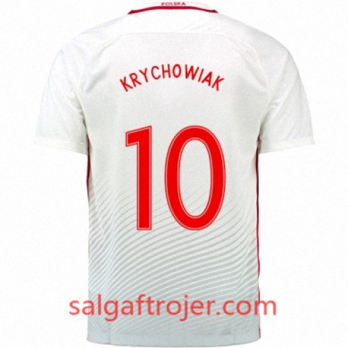 Polen Fodboldtrøjer GRZEGORZ KRYCHOWIAK Hjemmebanesæt Euro 2016 Kort ærmer Polen Fodboldtrøjer GRZEGORZ KRYCHOWIAK Hjemmebanesæt Euro 2016 Kort ærmer