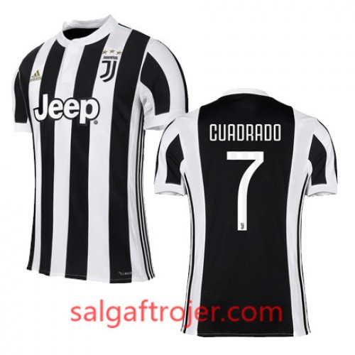 Juventus Fodboldtrøjer CUADRADO Hjemmebanesæt 2017/18 Kort ærmer Juventus Fodboldtrøjer CUADRADO Hjemmebanesæt 2017/18 Kort ærmer