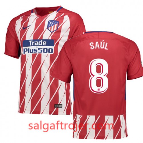 Atlético de Madrid Fodboldtrøjer SAUL Hjemmebanesæt 2017/18 Kort ærmer Atlético de Madrid Fodboldtrøjer SAUL Hjemmebanesæt 2017/18 Kort ærmer