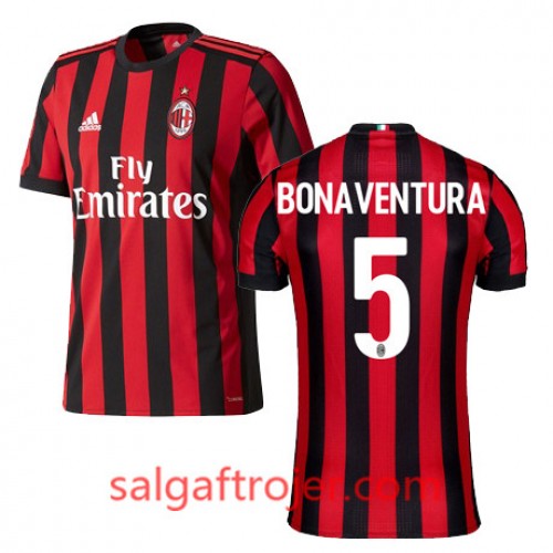 A.C. Milan Fodboldtrøjer BONAVENTURA Hjemmebanesæt 2017/18 Kort ærmer A.C. Milan Fodboldtrøjer BONAVENTURA Hjemmebanesæt 2017/18 Kort ærmer