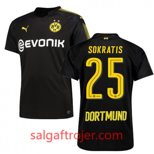 Borussia Dortmund Fodboldtrøjer SOKRATIS Udebanesæt 2017/18 Kort ærmer Borussia Dortmund Fodboldtrøjer SOKRATIS Udebanesæt 2017/18 Kort ærmer