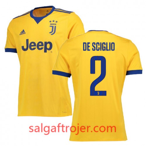Juventus Fodboldtrøjer DE SCIGLIO Udebanesæt 2017/18 Kort ærmer Juventus Fodboldtrøjer DE SCIGLIO Udebanesæt 2017/18 Kort ærmer