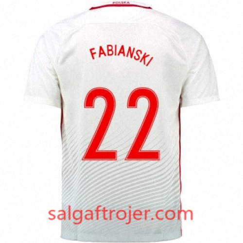 Polen Fodboldtrøjer LUKASZ FABIANSKI Hjemmebanesæt Euro 2016 Kort ærmer Polen Fodboldtrøjer LUKASZ FABIANSKI Hjemmebanesæt Euro 2016 Kort ærmer