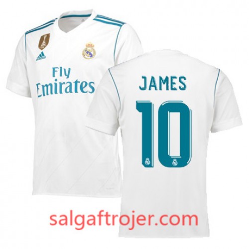 Real Madrid Fodboldtrøjer JAMES Hjemmebanesæt 2017/18 Kort ærmer Real Madrid Fodboldtrøjer JAMES Hjemmebanesæt 2017/18 Kort ærmer