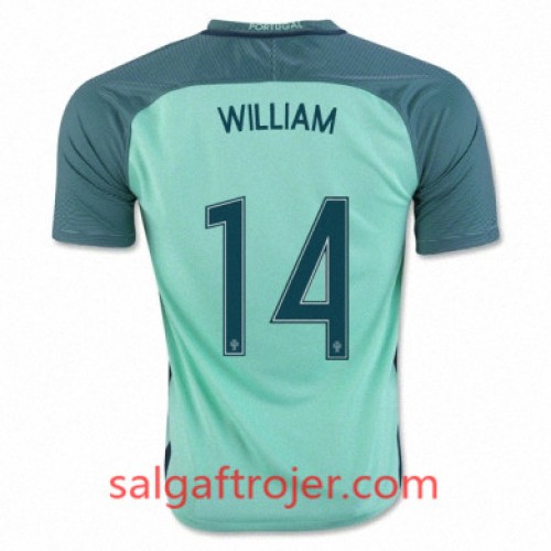 Portugal Fodboldtrøjer WILLIAM CARVALHO Udebanesæt Euro 2016 Kort ærmer Portugal Fodboldtrøjer WILLIAM CARVALHO Udebanesæt Euro 2016 Kort ærmer