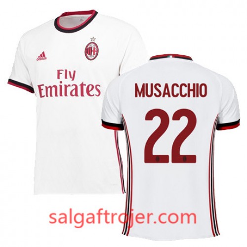 A.C. Milan Fodboldtrøjer MUSACCHIO Udebanesæt 2017/18 Kort ærmer A.C. Milan Fodboldtrøjer MUSACCHIO Udebanesæt 2017/18 Kort ærmer