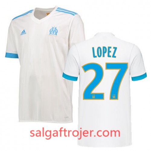 Olympique de Marseille Fodboldtrøjer MAXIME LOPEZ Hjemmebanesæt 2017/18 Kort ærmer Olympique de Marseille Fodboldtrøjer MAXIME LOPEZ Hjemmebanesæt 2017/18 Kort ærmer
