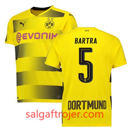 Borussia Dortmund Fodboldtrøjer BARTRA Hjemmebanesæt 2017/18 Kort ærmer Borussia Dortmund Fodboldtrøjer BARTRA Hjemmebanesæt 2017/18 Kort ærmer