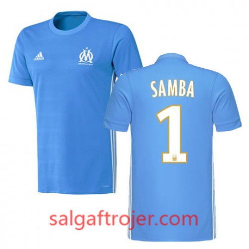 Olympique de Marseille Fodboldtrøjer BRICE SAMBA Udebanesæt 2017/18 Kort ærmer Olympique de Marseille Fodboldtrøjer BRICE SAMBA Udebanesæt 2017/18 Kort ærmer