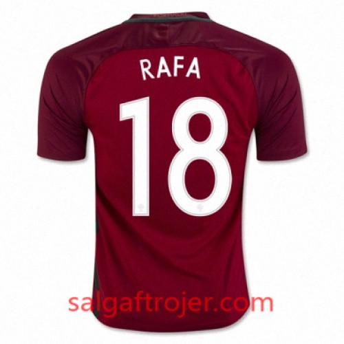 Portugal Fodboldtrøjer RAFA SILVA Hjemmebanesæt Euro 2016 Kort ærmer Portugal Fodboldtrøjer RAFA SILVA Hjemmebanesæt Euro 2016 Kort ærmer