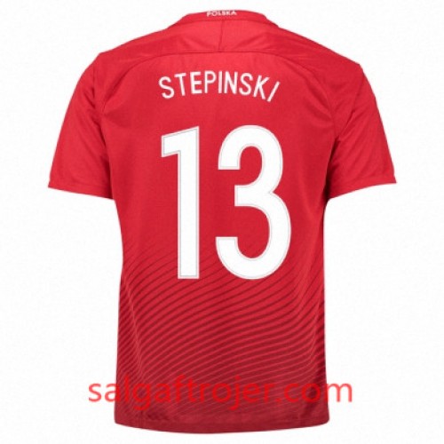 Polen Fodboldtrøjer MARIUSZ STEPINSKI Udebanesæt Euro 2016 Kort ærmer Polen Fodboldtrøjer MARIUSZ STEPINSKI Udebanesæt Euro 2016 Kort ærmer