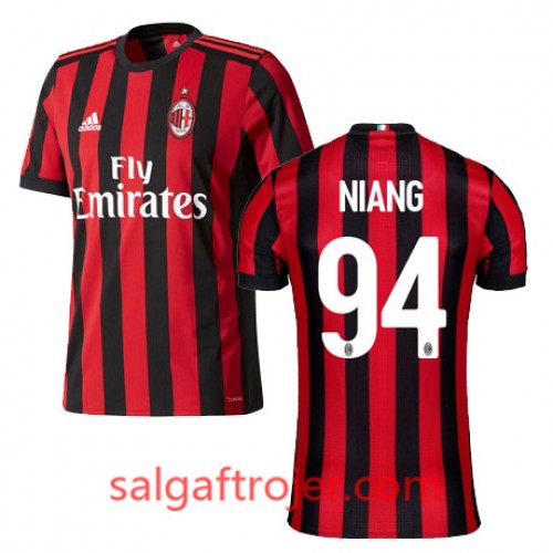 A.C. Milan Fodboldtrøjer NIANG Hjemmebanesæt 2017/18 Kort ærmer A.C. Milan Fodboldtrøjer NIANG Hjemmebanesæt 2017/18 Kort ærmer
