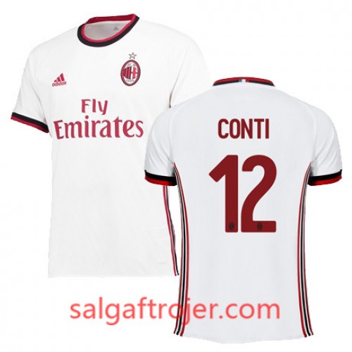A.C. Milan Fodboldtrøjer CONTI Udebanesæt 2017/18 Kort ærmer A.C. Milan Fodboldtrøjer CONTI Udebanesæt 2017/18 Kort ærmer