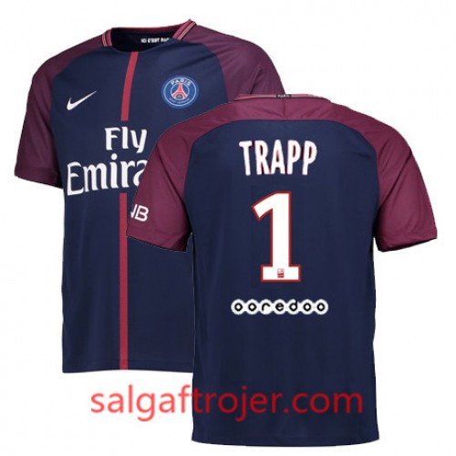 Paris Saint-Germain Fodboldtrøjer KEVIN TRAPP Hjemmebanesæt 2017/18 Kort ærmer Paris Saint-Germain Fodboldtrøjer KEVIN TRAPP Hjemmebanesæt 2017/18 Kort ærmer