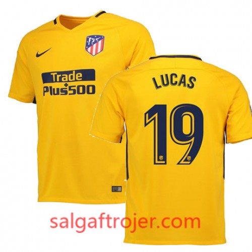 Atlético de Madrid Fodboldtrøjer LUCAS Udebanesæt 2017/18 Kort ærmer Atlético de Madrid Fodboldtrøjer LUCAS Udebanesæt 2017/18 Kort ærmer