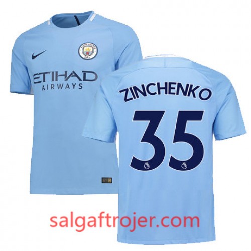 Manchester City Fodboldtrøjer ZINCHENKO Hjemmebanesæt 2017/18 Kort ærmer Manchester City Fodboldtrøjer ZINCHENKO Hjemmebanesæt 2017/18 Kort ærmer