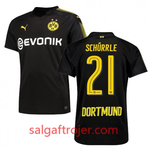 Borussia Dortmund Fodboldtrøjer SCHURRLE Udebanesæt 2017/18 Kort ærmer Borussia Dortmund Fodboldtrøjer SCHURRLE Udebanesæt 2017/18 Kort ærmer