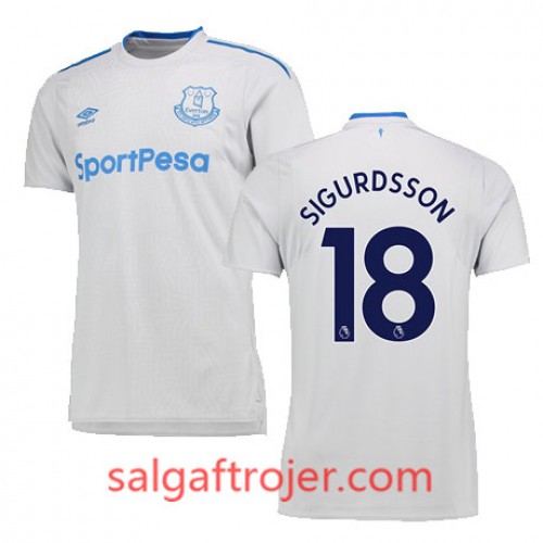 Everton Fodboldtrøjer SIGURDSSON Udebanesæt 2017/18 Kort ærmer Everton Fodboldtrøjer SIGURDSSON Udebanesæt 2017/18 Kort ærmer