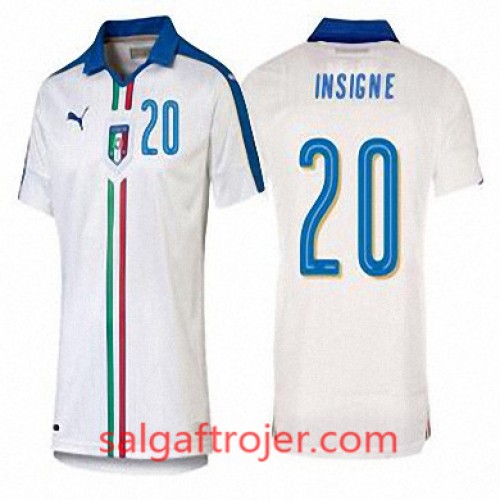 Italien Fodboldtrøjer LORENZO INSIGNE Udebanesæt Euro 2016 Kort ærmer Italien Fodboldtrøjer LORENZO INSIGNE Udebanesæt Euro 2016 Kort ærmer