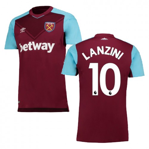 West Ham Fodboldtrøjer LANZINI Hjemmebanesæt 2017/18 Kort ærmer West Ham Fodboldtrøjer LANZINI Hjemmebanesæt 2017/18 Kort ærmer