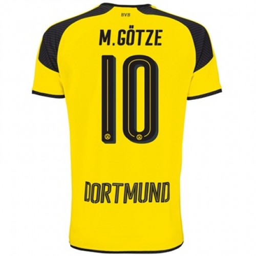 Borussia Dortmund Fodboldtrøjer M GOTZE 3. sæt 2017/18 Kort ærmer Borussia Dortmund Fodboldtrøjer M GOTZE 3. sæt 2017/18 Kort ærmer