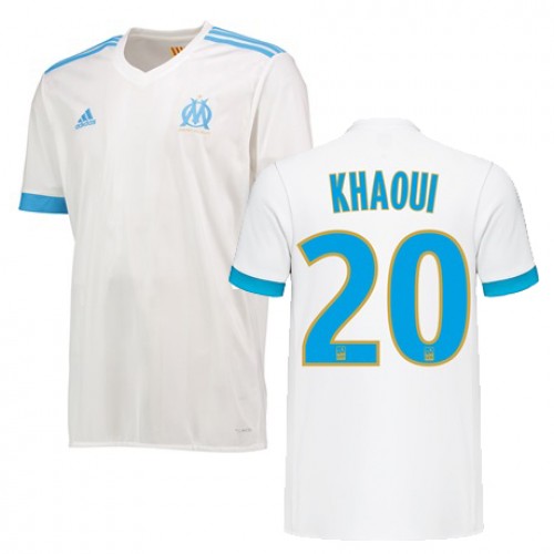 Olympique de Marseille Fodboldtrøjer SAIF EDDINE KHAOUI Hjemmebanesæt 2017/18 Kort ærmer Olympique de Marseille Fodboldtrøjer SAIF EDDINE KHAOUI Hjemmebanesæt 2017/18 Kort ærmer