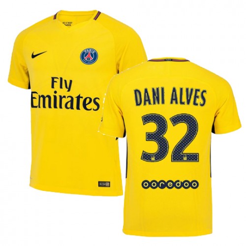 Paris Saint-Germain Fodboldtrøjer DANI ALVES Udebanesæt 2017/18 Kort ærmer Paris Saint-Germain Fodboldtrøjer DANI ALVES Udebanesæt 2017/18 Kort ærmer