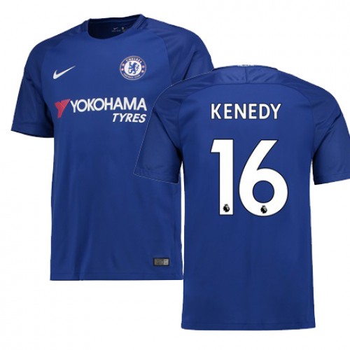 Chelsea Fodboldtrøjer KENEDY Hjemmebanesæt 2017/18 Kort ærmer Chelsea Fodboldtrøjer KENEDY Hjemmebanesæt 2017/18 Kort ærmer