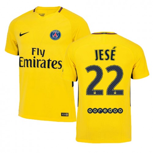 Paris Saint-Germain Fodboldtrøjer JESE Udebanesæt 2017/18 Kort ærmer Paris Saint-Germain Fodboldtrøjer JESE Udebanesæt 2017/18 Kort ærmer