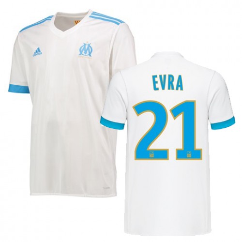 Olympique de Marseille Fodboldtrøjer Patrice Evra Hjemmebanesæt 2017/18 Kort ærmer Olympique de Marseille Fodboldtrøjer Patrice Evra Hjemmebanesæt 2017/18 Kort ærmer