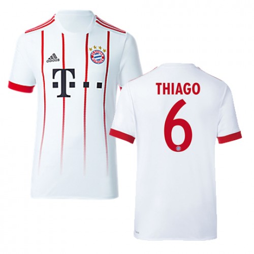FC Bayern München Fodboldtrøjer THIAGO 3. sæt 2017/18 Kort ærmer FC Bayern München Fodboldtrøjer THIAGO 3. sæt 2017/18 Kort ærmer