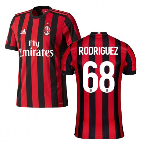 A.C. Milan Fodboldtrøjer RODRIGUEZ Hjemmebanesæt 2017/18 Kort ærmer A.C. Milan Fodboldtrøjer RODRIGUEZ Hjemmebanesæt 2017/18 Kort ærmer
