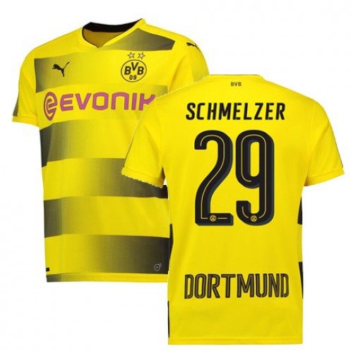 Borussia Dortmund Fodboldtrøjer SCHMELZER Hjemmebanesæt 2017/18 Kort ærmer Borussia Dortmund Fodboldtrøjer SCHMELZER Hjemmebanesæt 2017/18 Kort ærmer