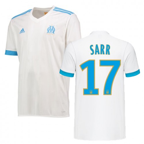 Olympique de Marseille Fodboldtrøjer BOUNA SARR Hjemmebanesæt 2017/18 Kort ærmer Olympique de Marseille Fodboldtrøjer BOUNA SARR Hjemmebanesæt 2017/18 Kort ærmer