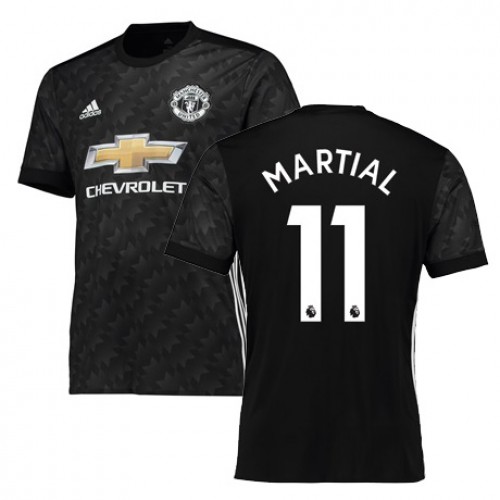 Manchester United Fodboldtrøjer MARTIAL Udebanesæt 2017/18 Kort ærmer Manchester United Fodboldtrøjer MARTIAL Udebanesæt 2017/18 Kort ærmer