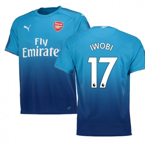 Arsenal Fodboldtrøjer IWOBI Udebanesæt 2017/18 Kort ærmer Arsenal Fodboldtrøjer IWOBI Udebanesæt 2017/18 Kort ærmer