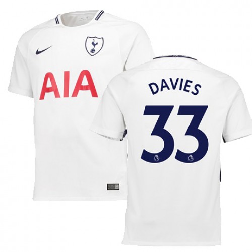Tottenham Hotspur Fodboldtrøjer DAVIES Hjemmebanesæt 2017/18 Kort ærmer Tottenham Hotspur Fodboldtrøjer DAVIES Hjemmebanesæt 2017/18 Kort ærmer