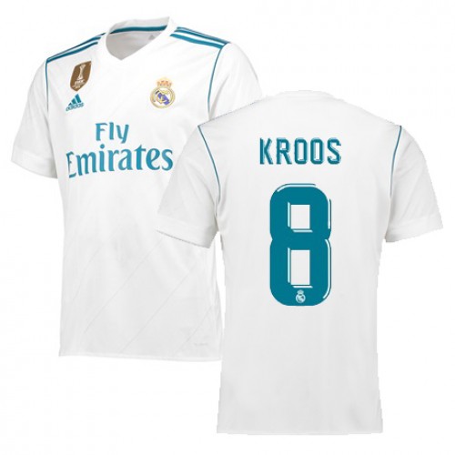 Real Madrid Fodboldtrøjer KROOS Hjemmebanesæt 2017/18 Kort ærmer Real Madrid Fodboldtrøjer KROOS Hjemmebanesæt 2017/18 Kort ærmer