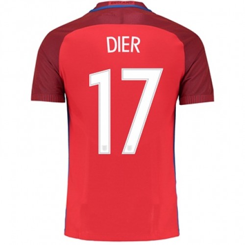 England Fodboldtrøjer DIER Udebanesæt Euro 2016 Kort ærmer England Fodboldtrøjer DIER Udebanesæt Euro 2016 Kort ærmer