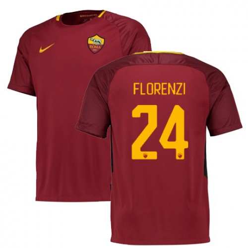 A.S. Roma Fodboldtrøjer FLORENZI Hjemmebanesæt 2017/18 Kort ærmer A.S. Roma Fodboldtrøjer FLORENZI Hjemmebanesæt 2017/18 Kort ærmer