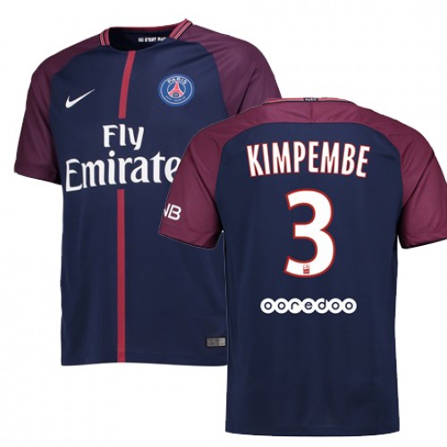 Paris Saint-Germain Fodboldtrøjer PRESNEL KIMPEMBE Hjemmebanesæt 2017/18 Kort ærmer Paris Saint-Germain Fodboldtrøjer PRESNEL KIMPEMBE Hjemmebanesæt 2017/18 Kort ærmer
