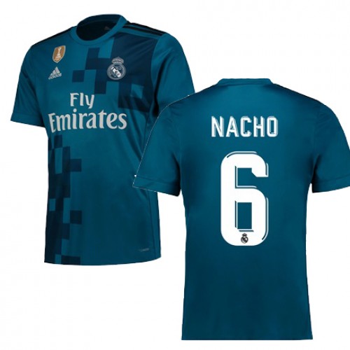 Real Madrid Fodboldtrøjer NACHO 3. sæt 2017/18 Kort ærmer Real Madrid Fodboldtrøjer NACHO 3. sæt 2017/18 Kort ærmer