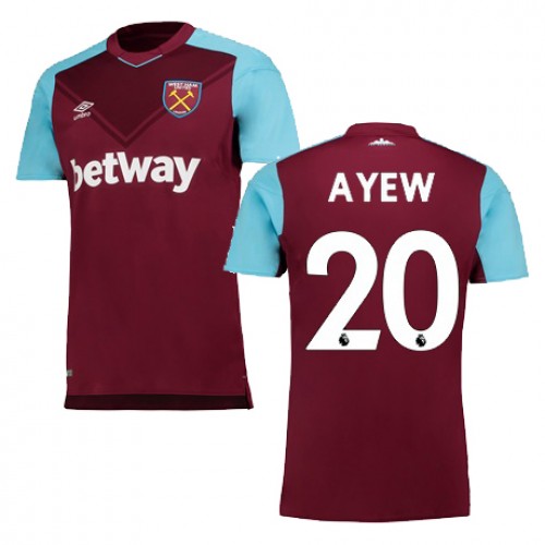 West Ham Fodboldtrøjer A AYEW Hjemmebanesæt 2017/18 Kort ærmer West Ham Fodboldtrøjer A AYEW Hjemmebanesæt 2017/18 Kort ærmer