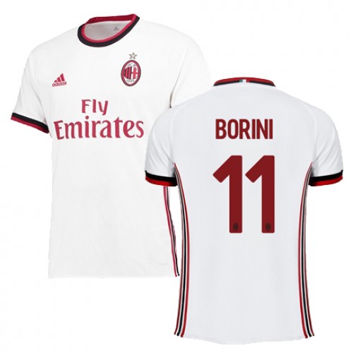 A.C. Milan Fodboldtrøjer BORINI Udebanesæt 2017/18 Kort ærmer A.C. Milan Fodboldtrøjer BORINI Udebanesæt 2017/18 Kort ærmer